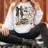 Preppy Fall Coffee and Books DTF Print