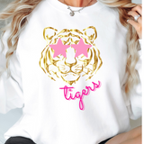 Preppy Gold Tigers DTF Print