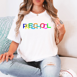 Back To School Elementary Funky Colors DTF Print