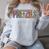 Cheetah Pretzels Neon Outline DTF Print