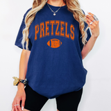 Pretzels Football Arch Distressed DTF Print