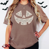 Pumpkin Dot Face DTF Print
