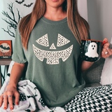 Pumpkin Dot Face DTF Print