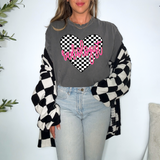 Radiologist Retro Checker Heart Occupations DTF Print