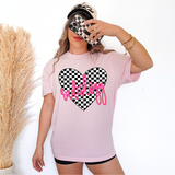 Radiology Retro Checker Heart Occupations DTF Print