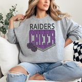 Raiders Glitter Cheer DTF Print