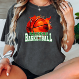 Raiders Splash Basketball DTF Print