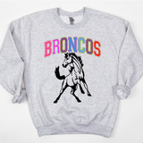 Rainbow Broncos DTF Print