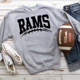 Rams Football Arched DTF Print