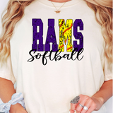 Rams Sport Grunge DTF Print
