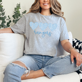 Rangers Checker Heart Trio DTF Print