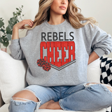Rebels Glitter Cheer DTF Print