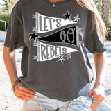 Rebels Lets Go Star Banner Trio DTF Print
