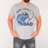 Reel Cool Dad Blue Fish DTF Print