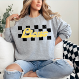 Retro Checkered Lions DTF Print