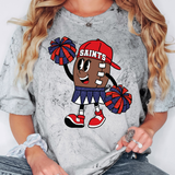 Saints Football Girl DTF Print