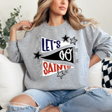 Saints Star Banner Trio DTF Print