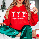 Santas Little Helpers Martini DTF Print