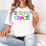 Back To School Elementary Funky Colors DTF Print