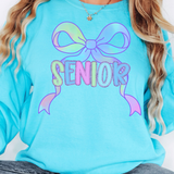 Back To School Middle High Watercolor Bow DTF Print