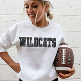 Sequin Effect Wildcats DTF Print
