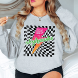 Skyhawks Checker Bolt Distressed DTF Print