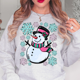 Snowman Scene DTF Print