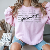 Soccer Tyopgraphy DTF Print
