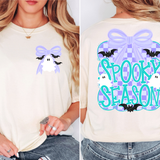 Spooky Season Ghost Purple DTF Print
