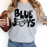 Grunge Bluejays Stacked DTF Print