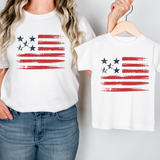 Stars stripes flag DTF Print