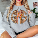 Custom Fall Monogram DTF Print