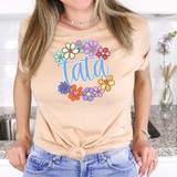 Tata Spring Flower Circle DTF Print