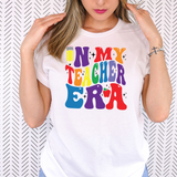 Retro In My Teacher Era Primary Colors DTF Print