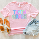 Back To School Middle-High School Pastel Bookworm DTF Print