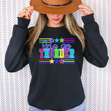 Thunder Lets Go Multi Color DTF Print