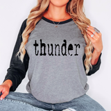 Thunder Mystery Black DTF Print