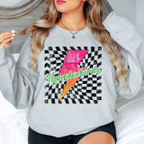 Thunderbirds Checker Bolt Distressed DTF Print