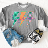Tigers Neon Bolt Trio DTF Print