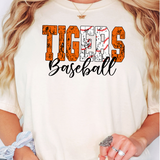 Tigers Sport Grunge DTF Print