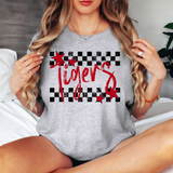 Tigers Checker Star DTF Print