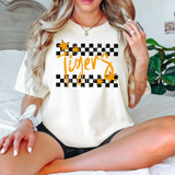 Tigers Checker Star DTF Print