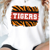 Tiger Stripe Tigers Glitter Effect Leopard DTF Print