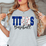 Titans Sport Grunge DTF Print