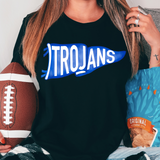 Trojans Watercolor Pennant DTF Print