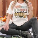 Turkey Gravy Beans and Rolls DTF Print