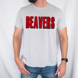 Beavers Unisex Shadow Team Black and White DTF Print