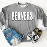 Beavers Unisex Shadow Team Black and White DTF Print