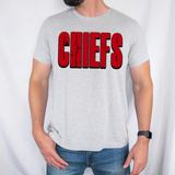 Chiefs Unisex Shadow Team Black and White DTF Print