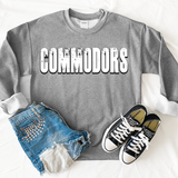 Commodors Unisex Shadow Team Black and White DTF Print